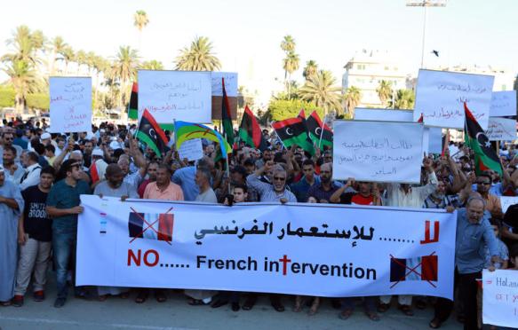 LIBYA-FRANCE-CONFLICT-DEFENCE-DEMO